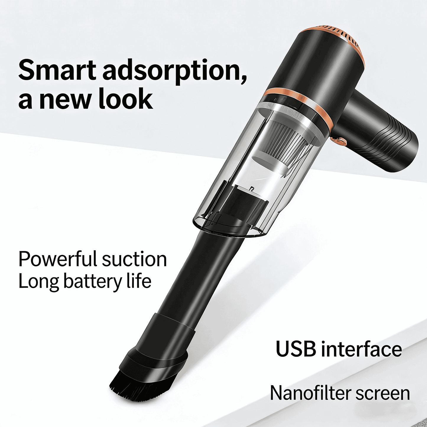 Stronger Suction. Smarter Nozzle. A Better Way to Clean Your Car.
