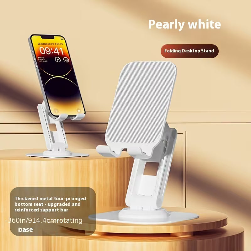 Metal phone holder, desktop phone holder, live streaming adjustable, lazy person holder, all metal reinforced thick base, anti shake, compatible with devices such as phones and tablets under 12 inches