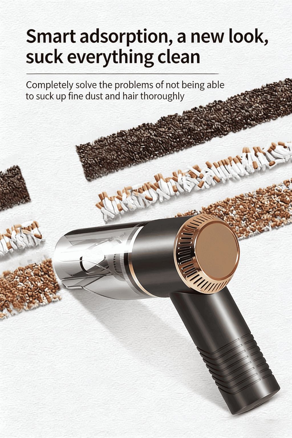 Car Vacuum Cleaner, Wireless Rechargeable, Handheld & Compact, for Car & Home Use, Dual-Purpose, Strong Suction, High Power