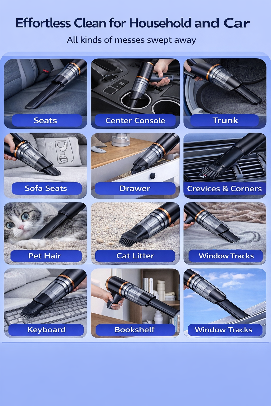 Stronger Suction. Smarter Nozzle. A Better Way to Clean Your Car.