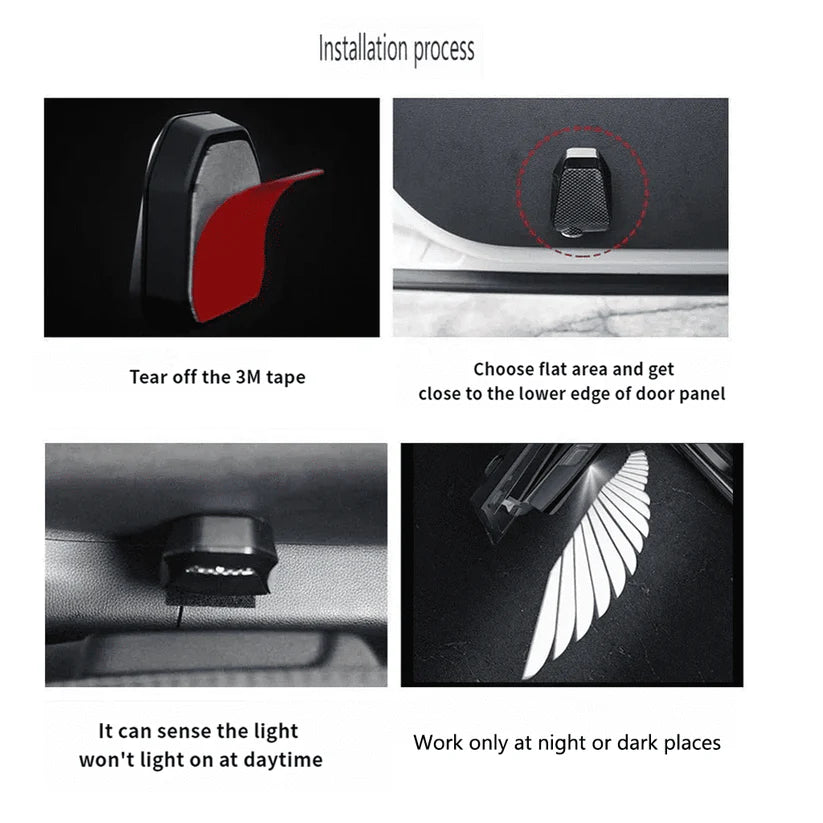 Angel Wing Car Door Lights